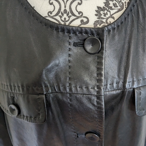 Talbots' leather coat - Picture 13 of 16